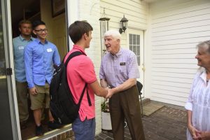 The Class of 2019 enjoyed an evening with President and First Lady Roush during the annual President's Picnic at the Craik House on August 27, 2015.