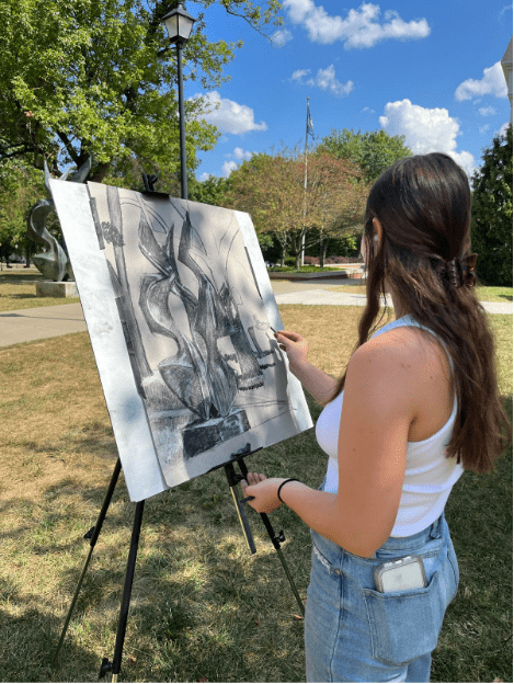 Centre’s Outdoor Art Students